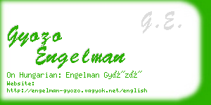 gyozo engelman business card